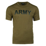 Camiseta verde con estampado ARMY