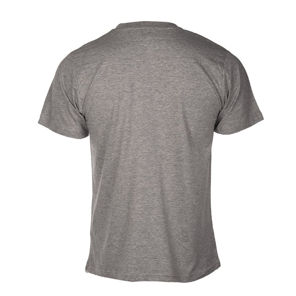 Camiseta gris de manga corta con estampado negro 'ARMY' (11063008)
