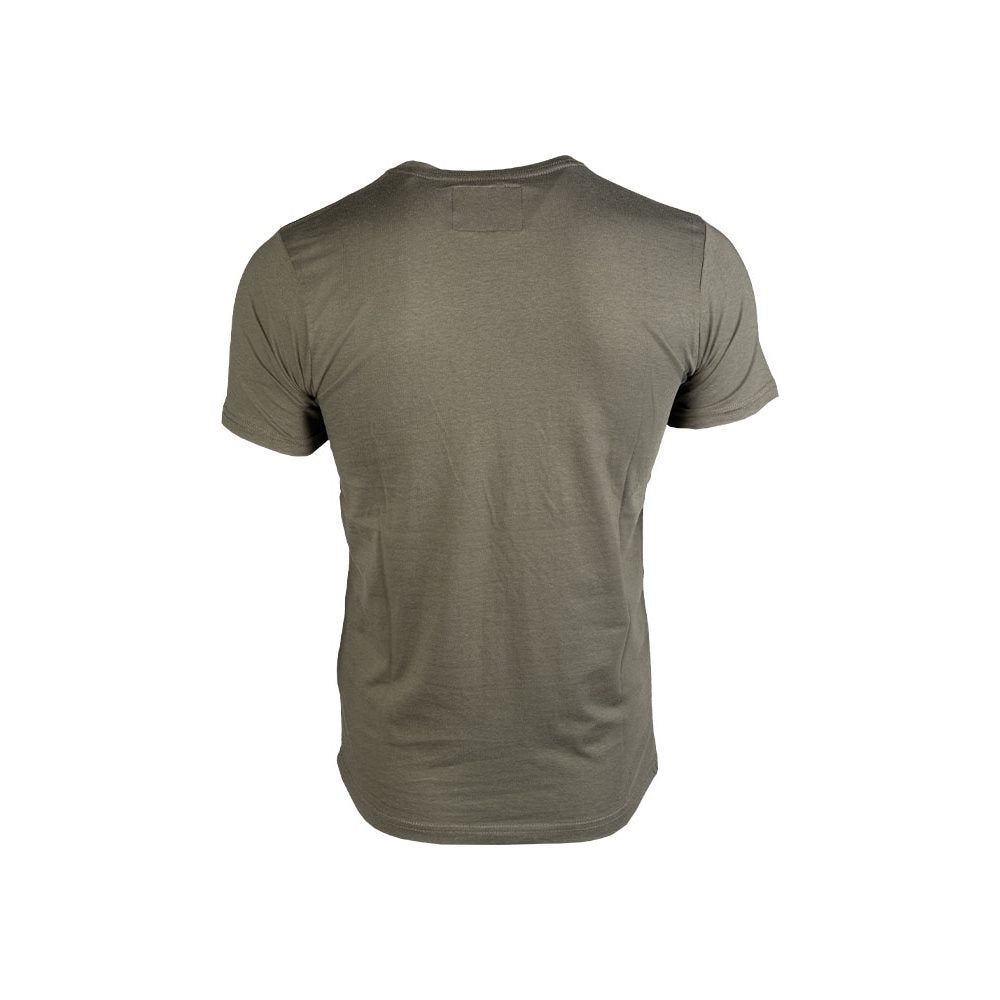Camiseta manga corta verde con motivo AVIATOR en el pecho