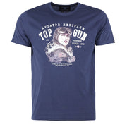 Camiseta de manga corta con motivo AVIATOR estampado en el pecho