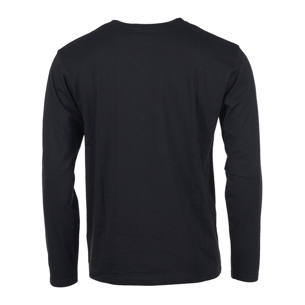 Camiseta negra de manga larga TOP GUN de MIL-TEC con motivo en el pecho