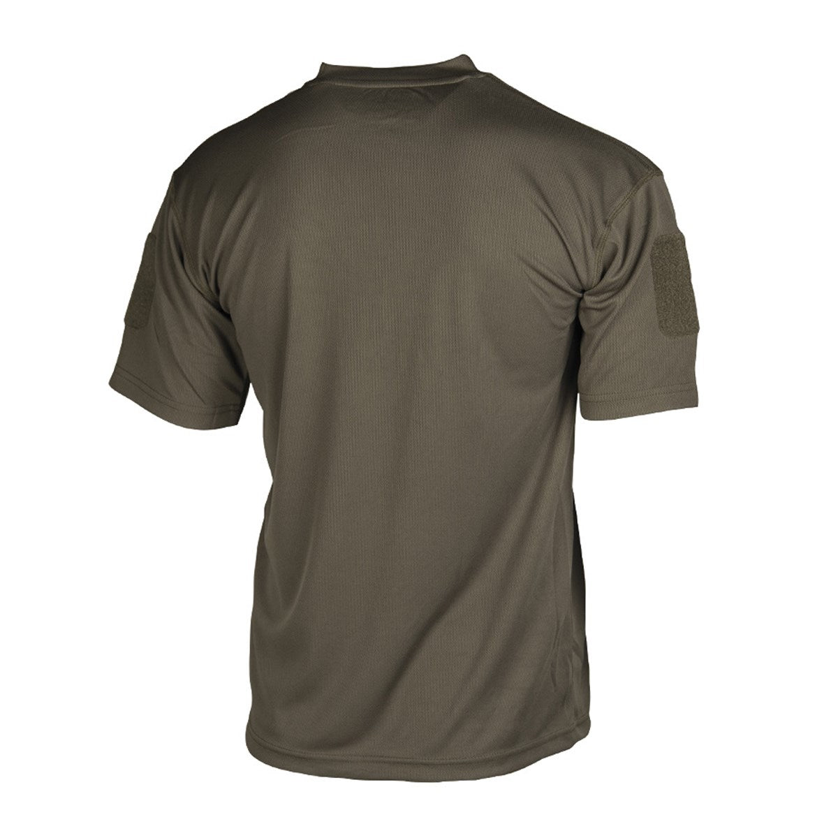 Camiseta táctica manga corta verde QUICK DRY con paneles de velcro 100x70 mm - 11081001