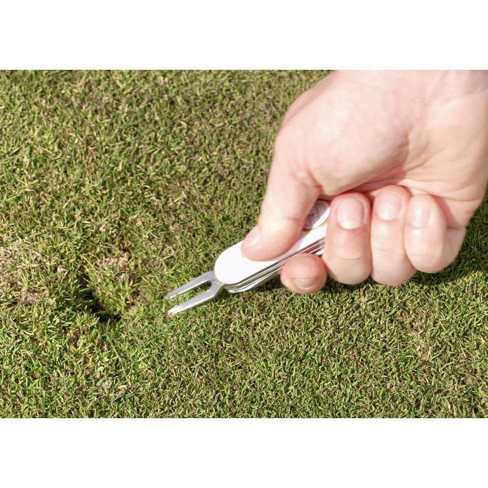 Navaja golf acero inoxidable 420 mango plástico blanco 65 mm