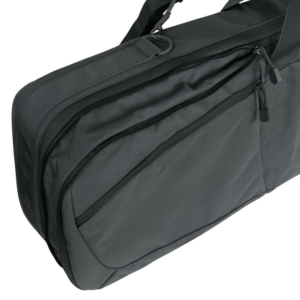 Bolsa para rifle JAVELIN negra vista frontal, funda para arma larga con interior VELCRO