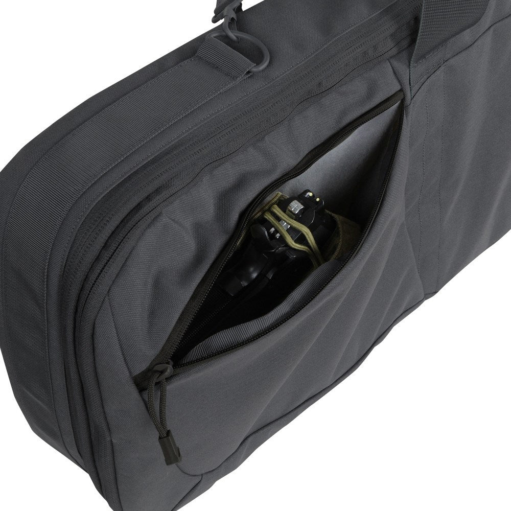 Bolsa para rifle JAVELIN negra vista frontal, funda para arma larga con interior VELCRO