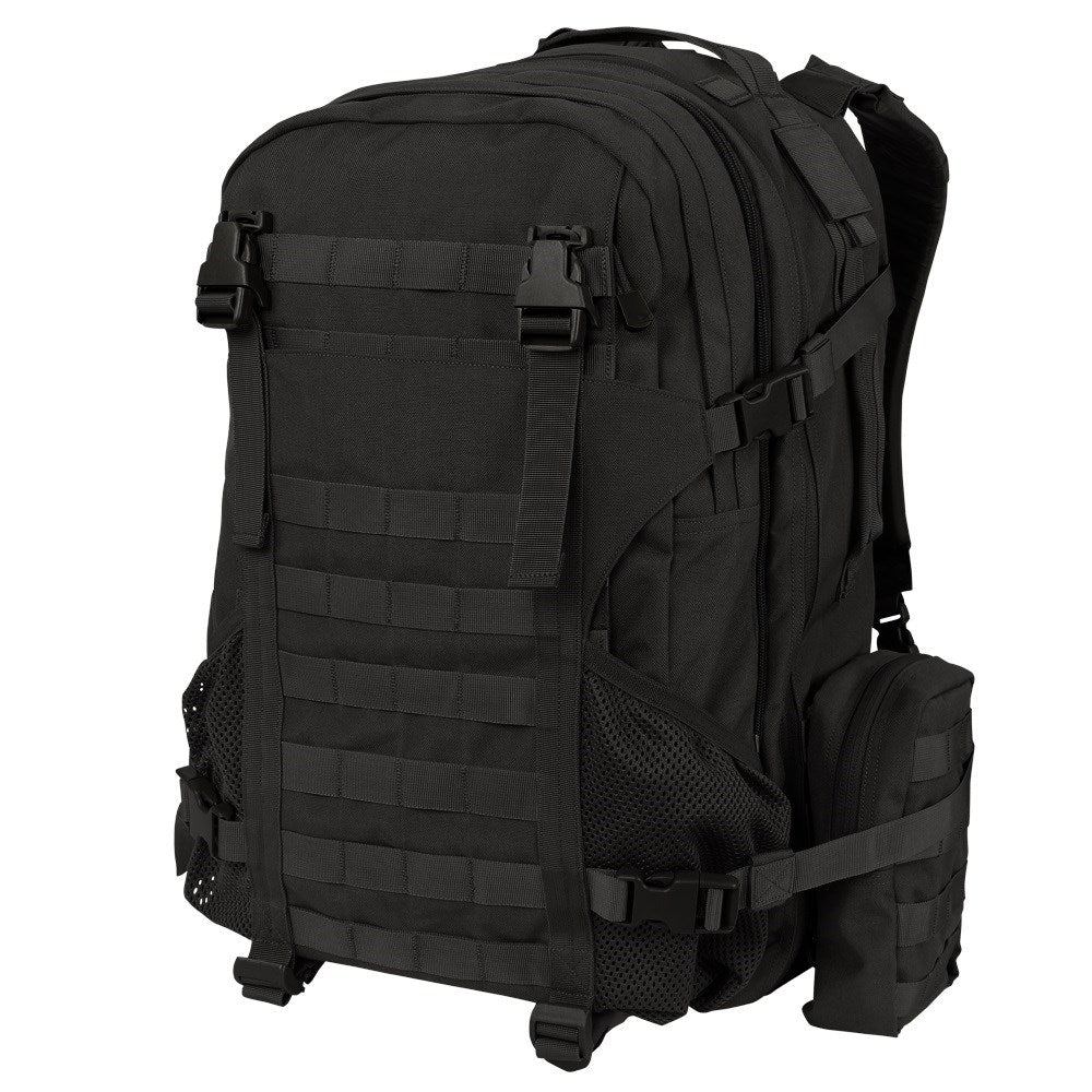 Mochila táctica ORION ASSAULT negra vista frontal