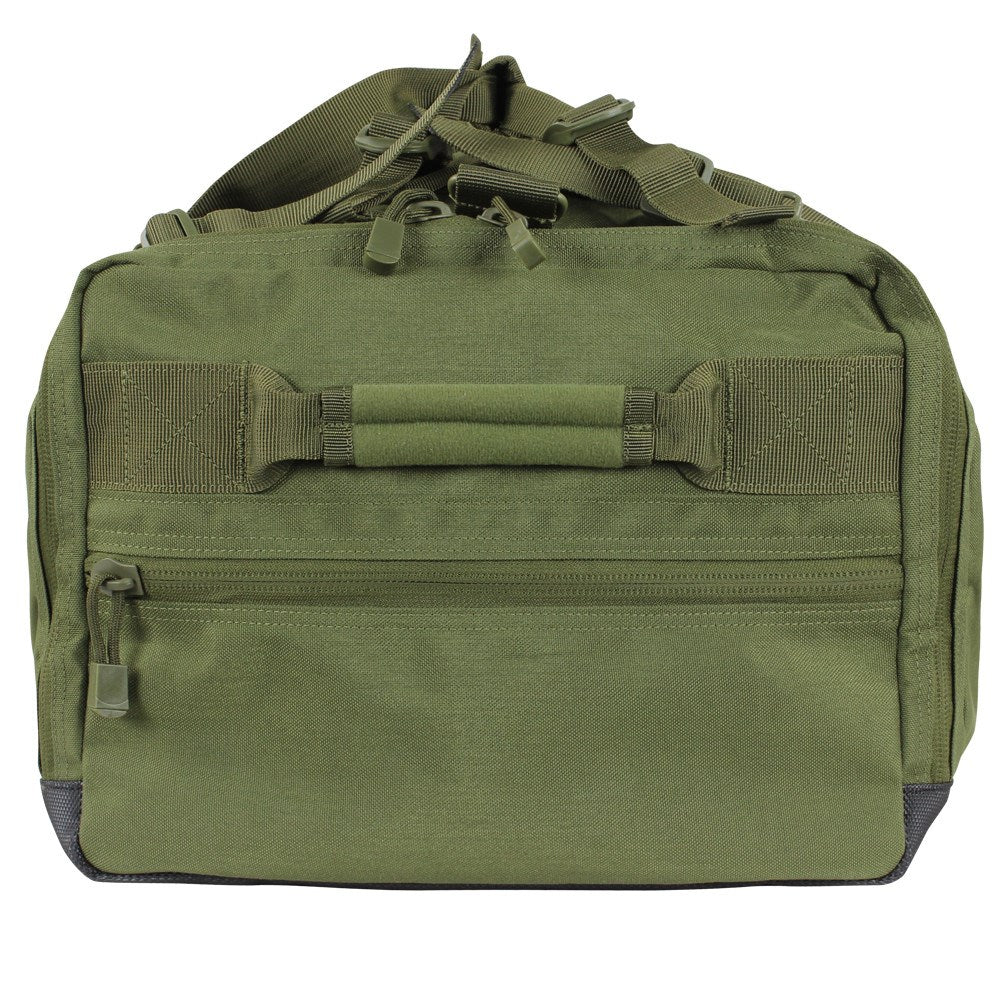 Bolsa de viaje CENTURION verde 46 L convertible a mochila con tirantes acolchados guardables