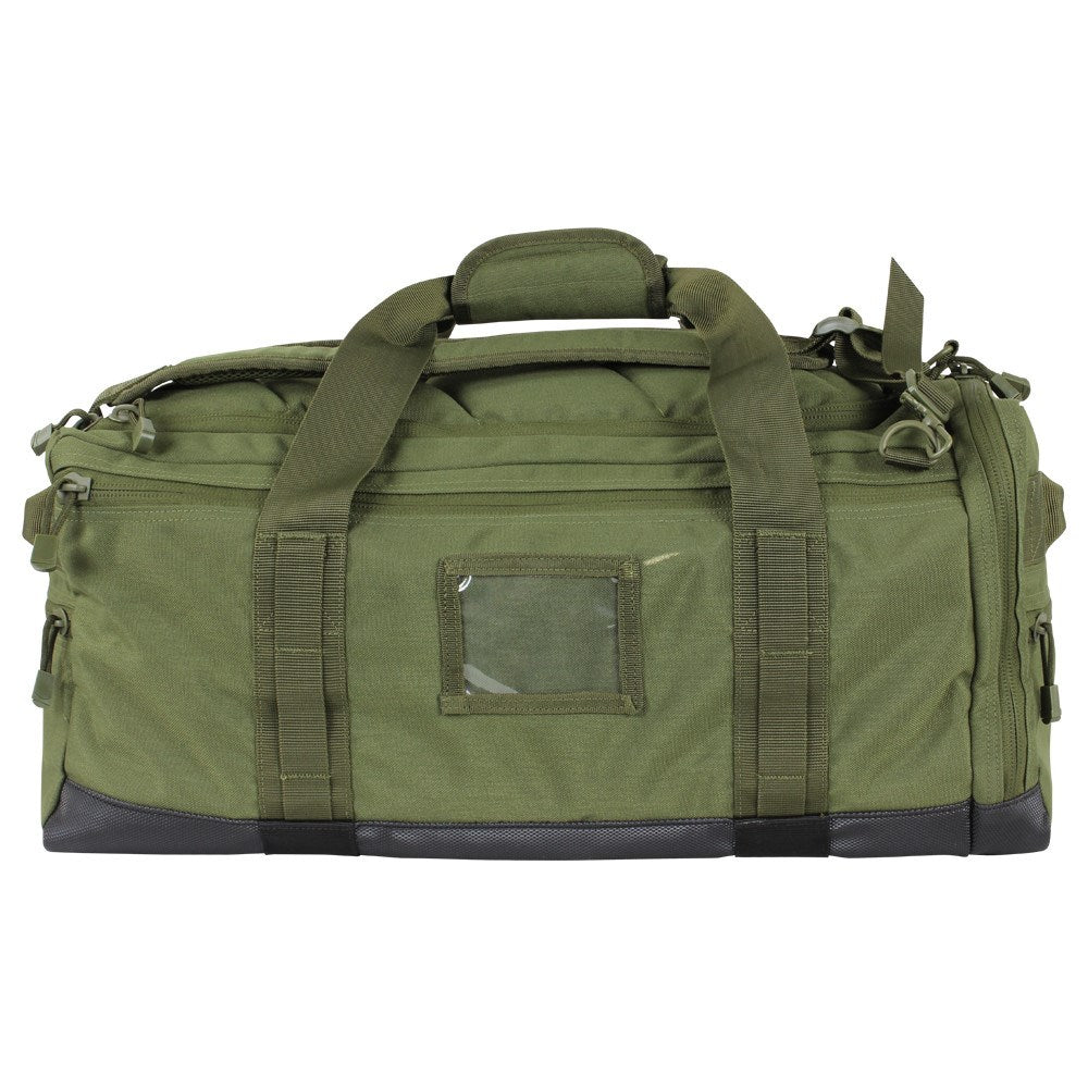 Bolsa de viaje CENTURION verde 46 L convertible a mochila con tirantes acolchados guardables