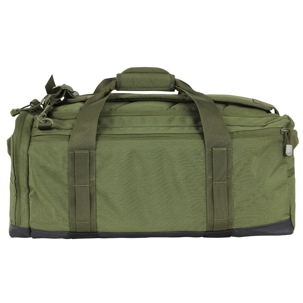 Bolsa de viaje CENTURION verde 46 L convertible a mochila con tirantes acolchados guardables