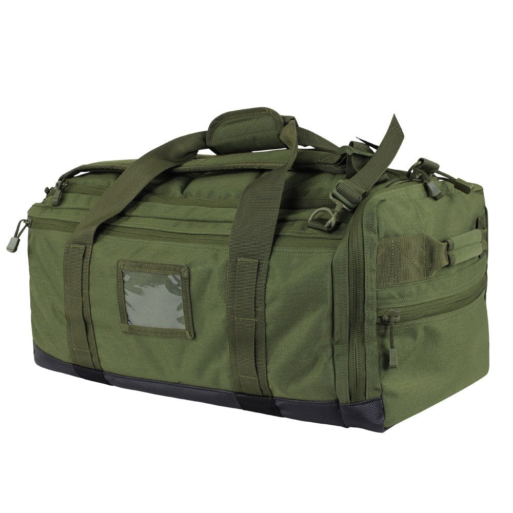 Bolsa de viaje CENTURION verde 46 L convertible a mochila con tirantes acolchados guardables