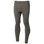 Pantalones térmicos Plüsch BW verdes, forrados, 100% algodón