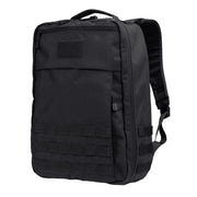 Mochila PRIME PACK negra EDC 21 L con apertura clamshell y cremallera bidireccional