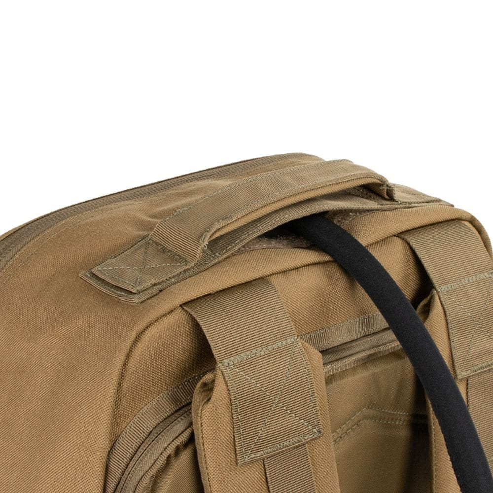 Mochila PRIME PACK negra EDC 21 L con apertura clamshell y cremallera bidireccional