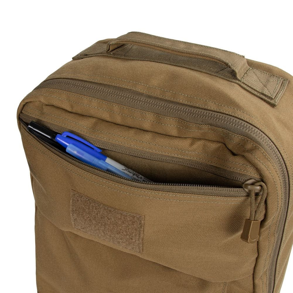 Mochila PRIME PACK negra EDC 21 L con apertura clamshell y cremallera bidireccional