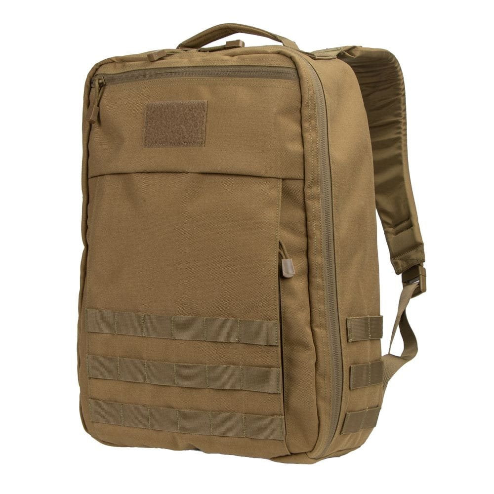 Mochila PRIME PACK negra EDC 21 L con apertura tipo concha y cremallera doble