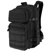 Mochila ASSAULT COMPACT Gen II negra con sistema de transporte y bolsillos frontales