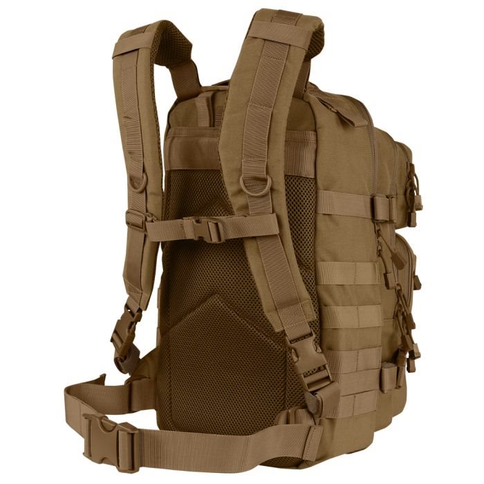 Mochila ASSAULT COMPACT Gen II negra con sistema de transporte y bolsillos frontales