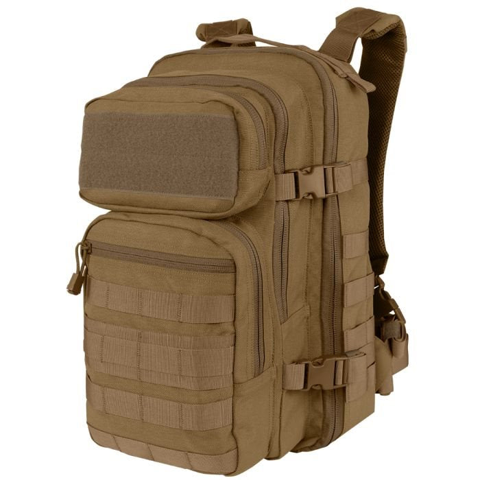 Mochila ASSAULT COMPACT Gen II negra con sistema de transporte y bolsillos frontales