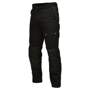 Pantalones negros BASIC SECURITY con múltiples bolsillos y rodillas reforzadas CORDURA