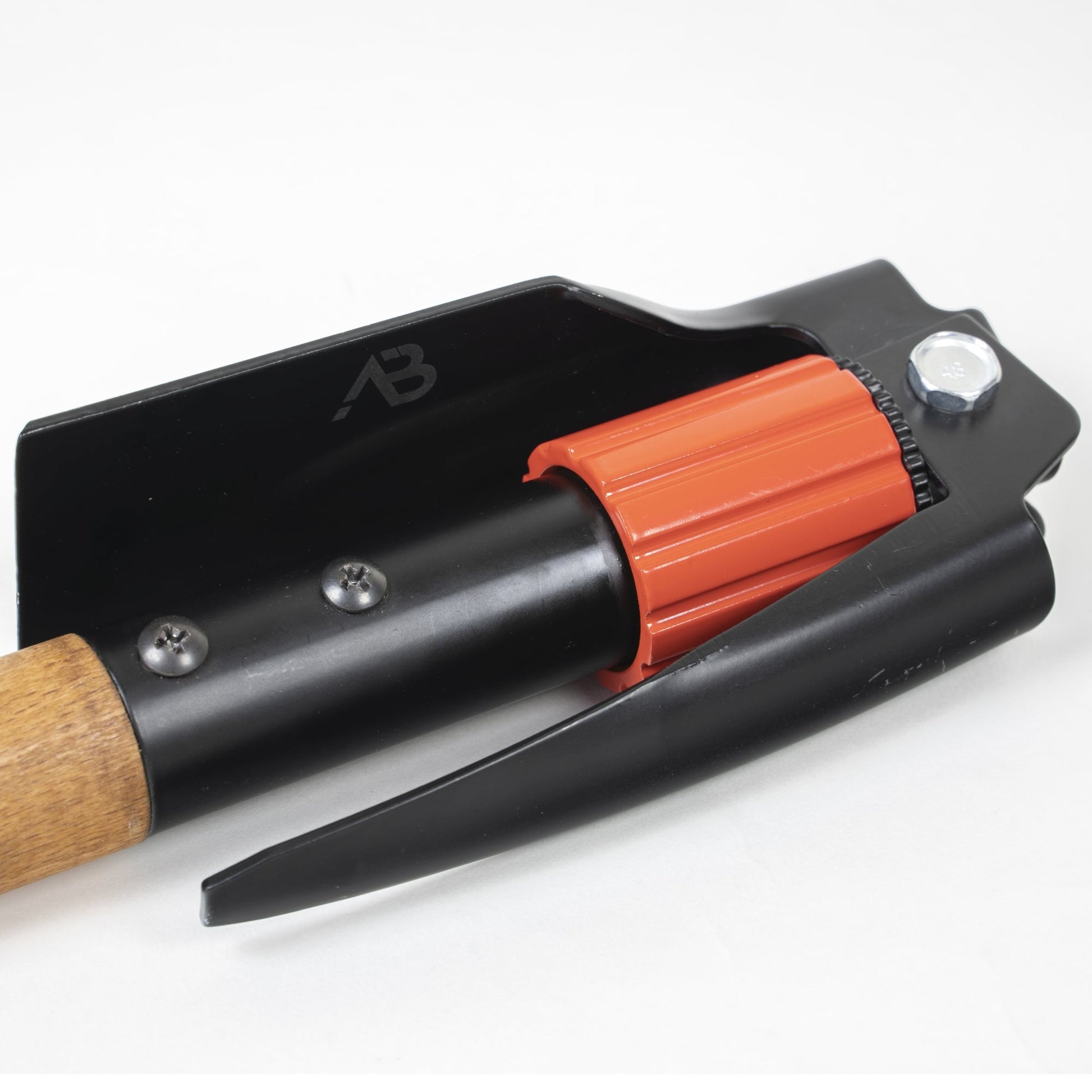 Pico plegable con mango de madera y anillo de bloqueo, longitud 72 cm