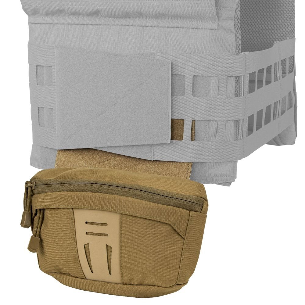 Riñonera DRAW DOWN Gen III negra con correa desmontable y panel velcro abatible