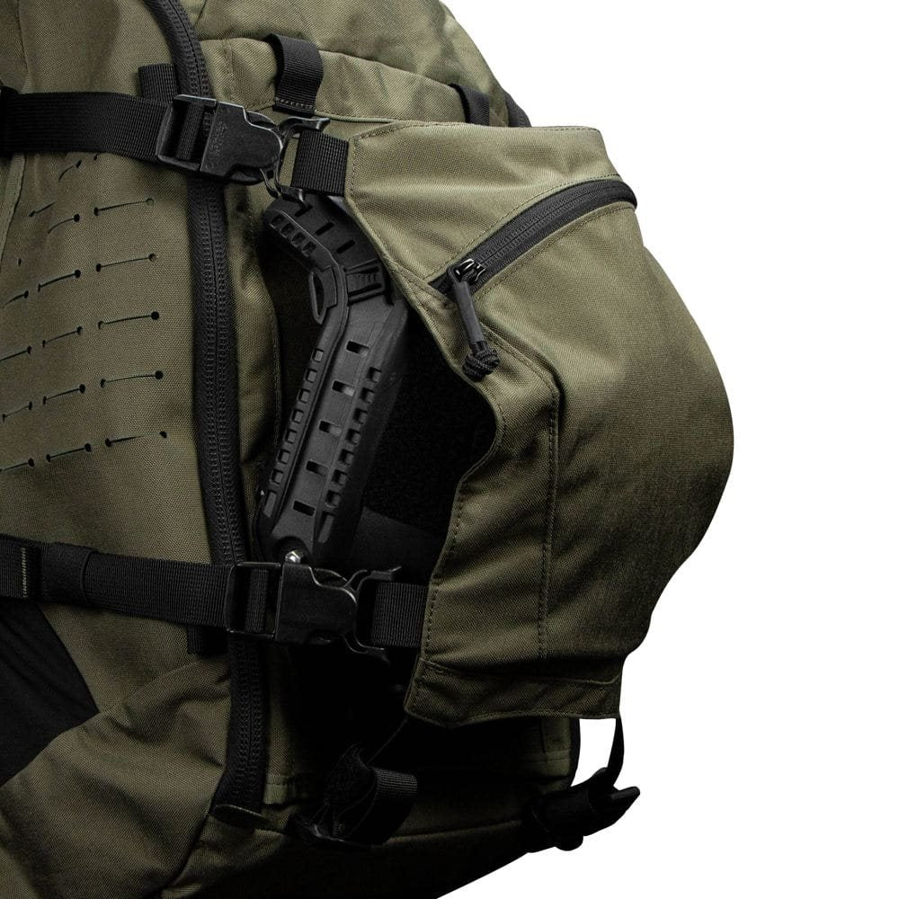 Mochila NOMAD 25l negra en nylon Cordura 500D con cremalleras YKK y hebillas Duraflex