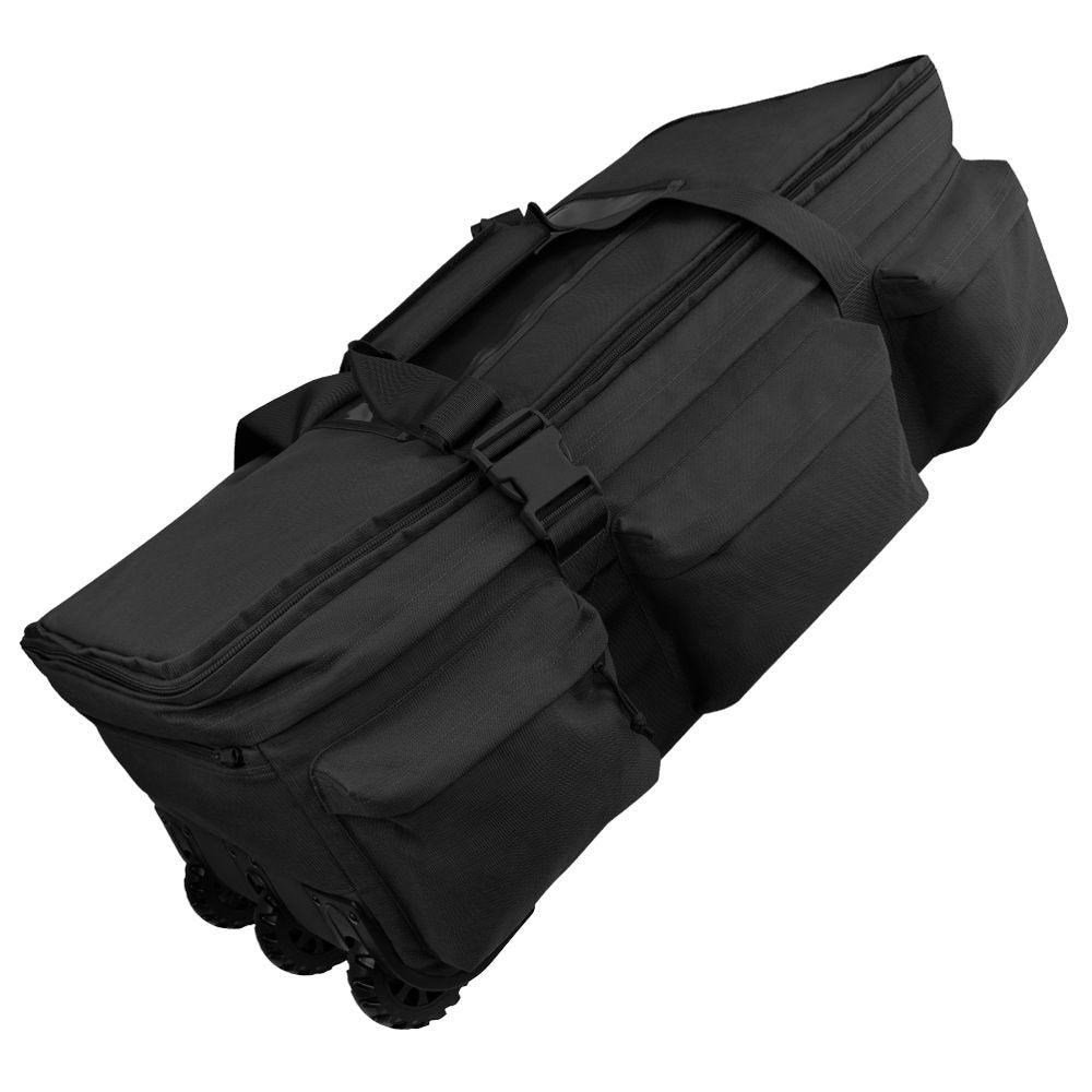Bolsa de transporte HAUL 37" negra con ruedas y múltiples bolsillos - 145 L