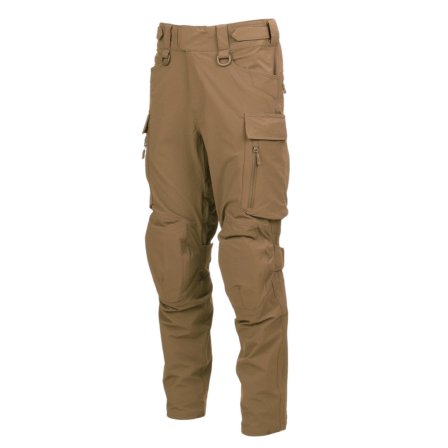 Pantalones ECHO THREE COYOTE color coyote, multifunción, 10 bolsillos, refuerzos