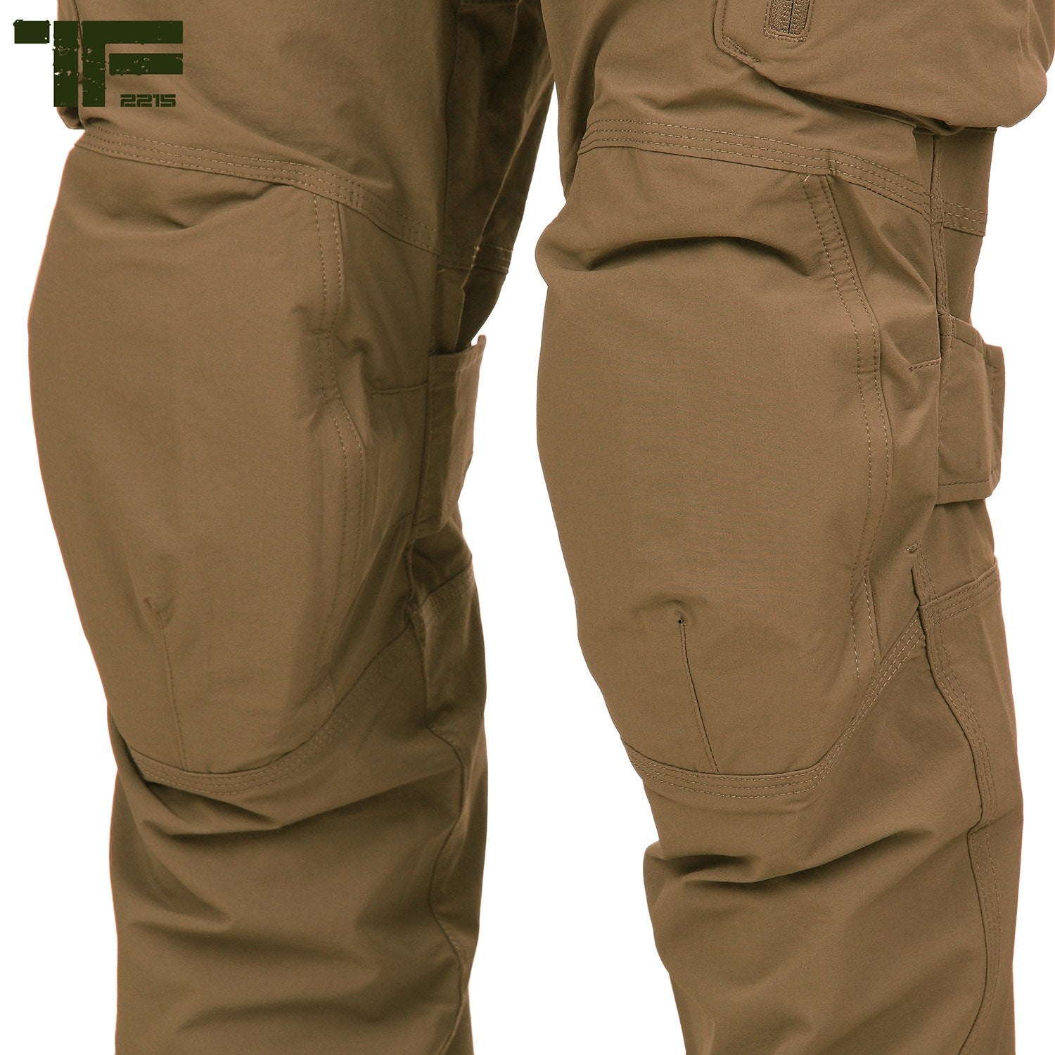 Pantalones ECHO THREE COYOTE color coyote, multifunción, 10 bolsillos, refuerzos