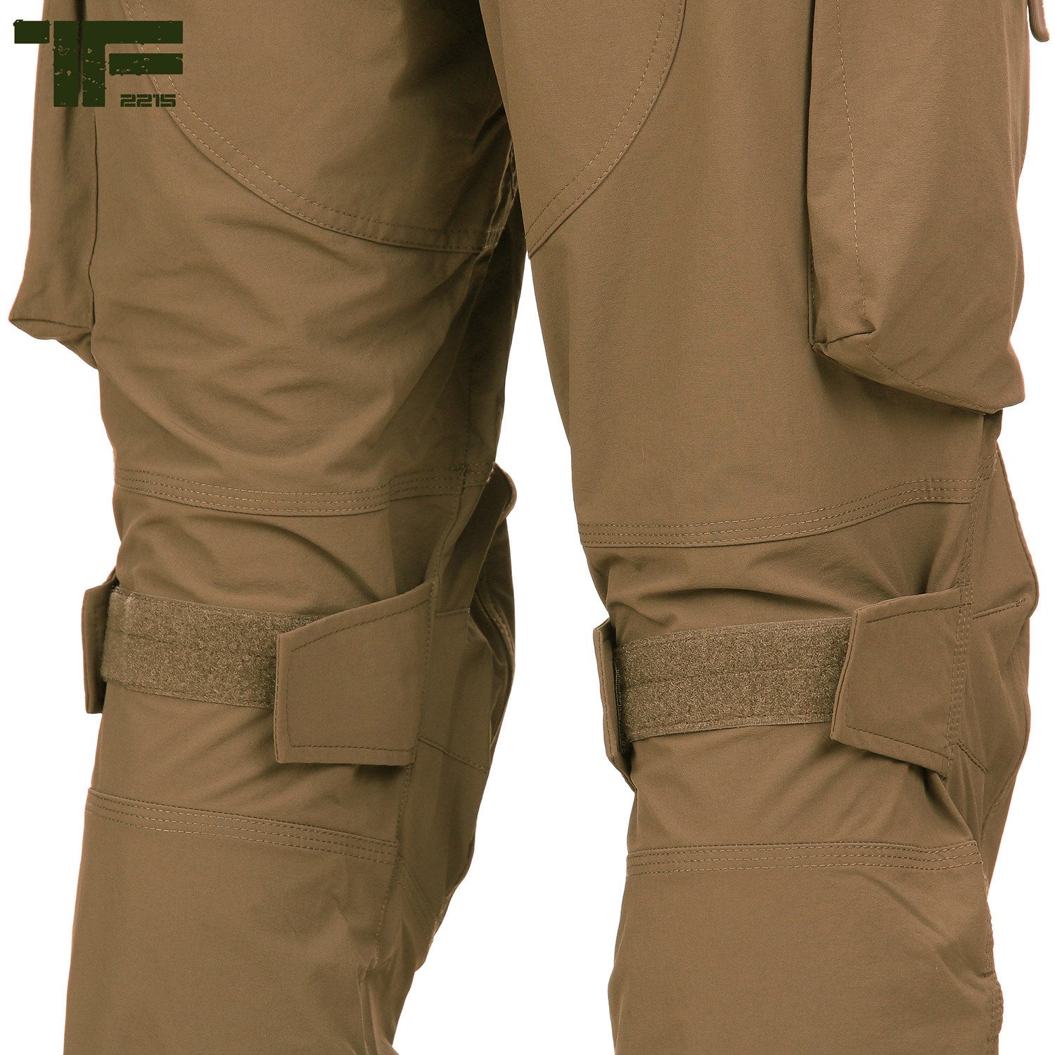Pantalones ECHO THREE COYOTE color coyote, multifunción, 10 bolsillos, refuerzos