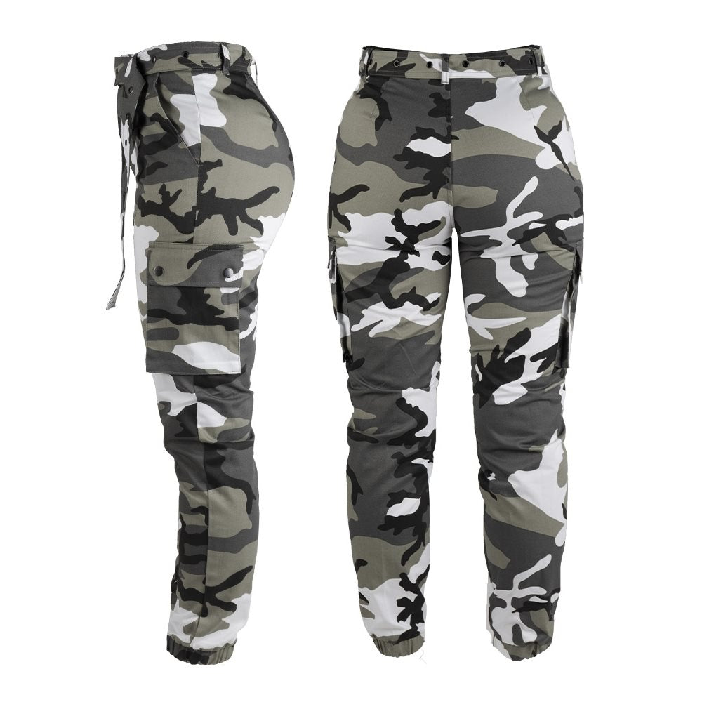 Pantalones militares mujer MIL-TEC Army Urban con bolsillos cargo y cinturón