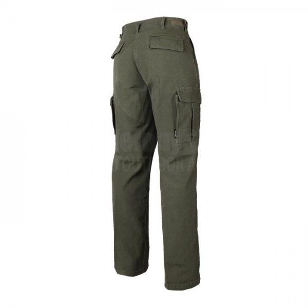Pantalones mujer estilo BDU rip-stop verdes con bolsillos cargo y cordones en bajos