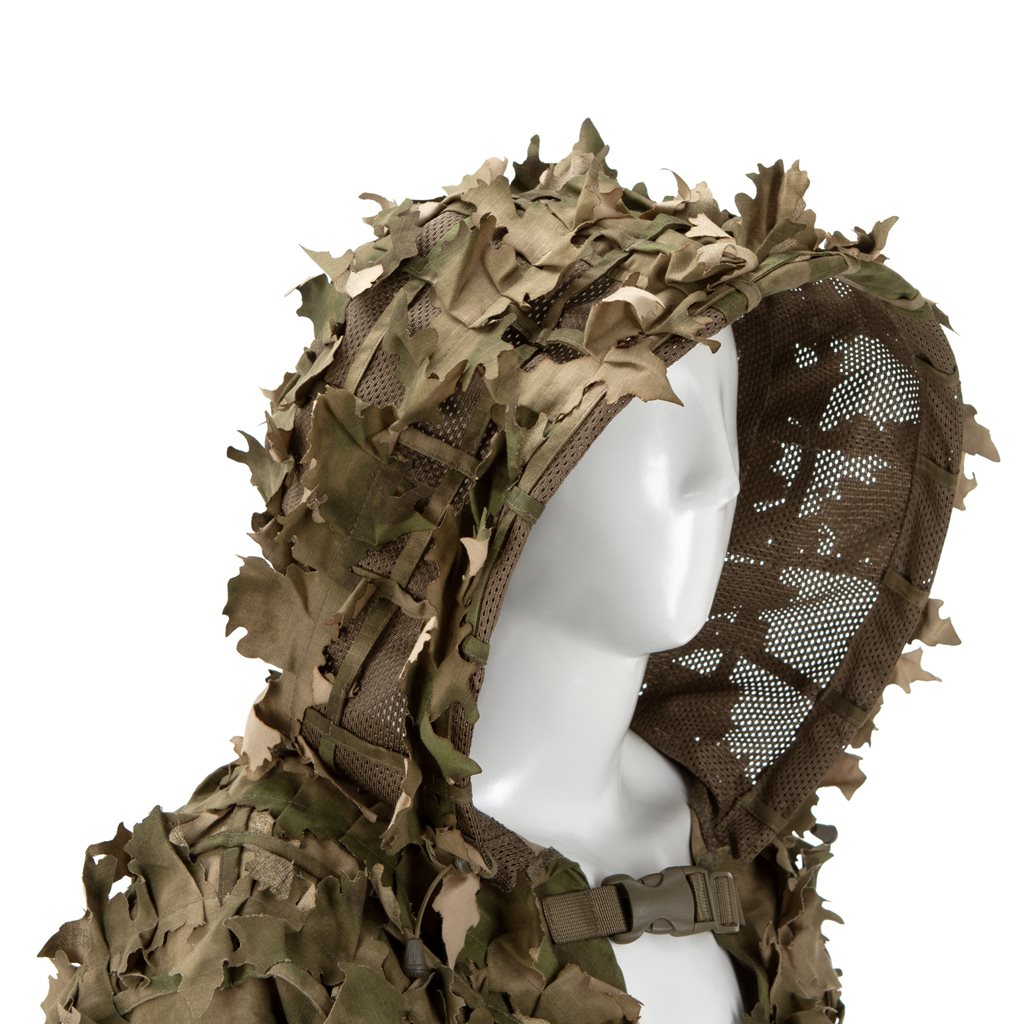 Traje de camuflaje GHILLIE BASE LEAF de Invader Gear - minimalista y ligero