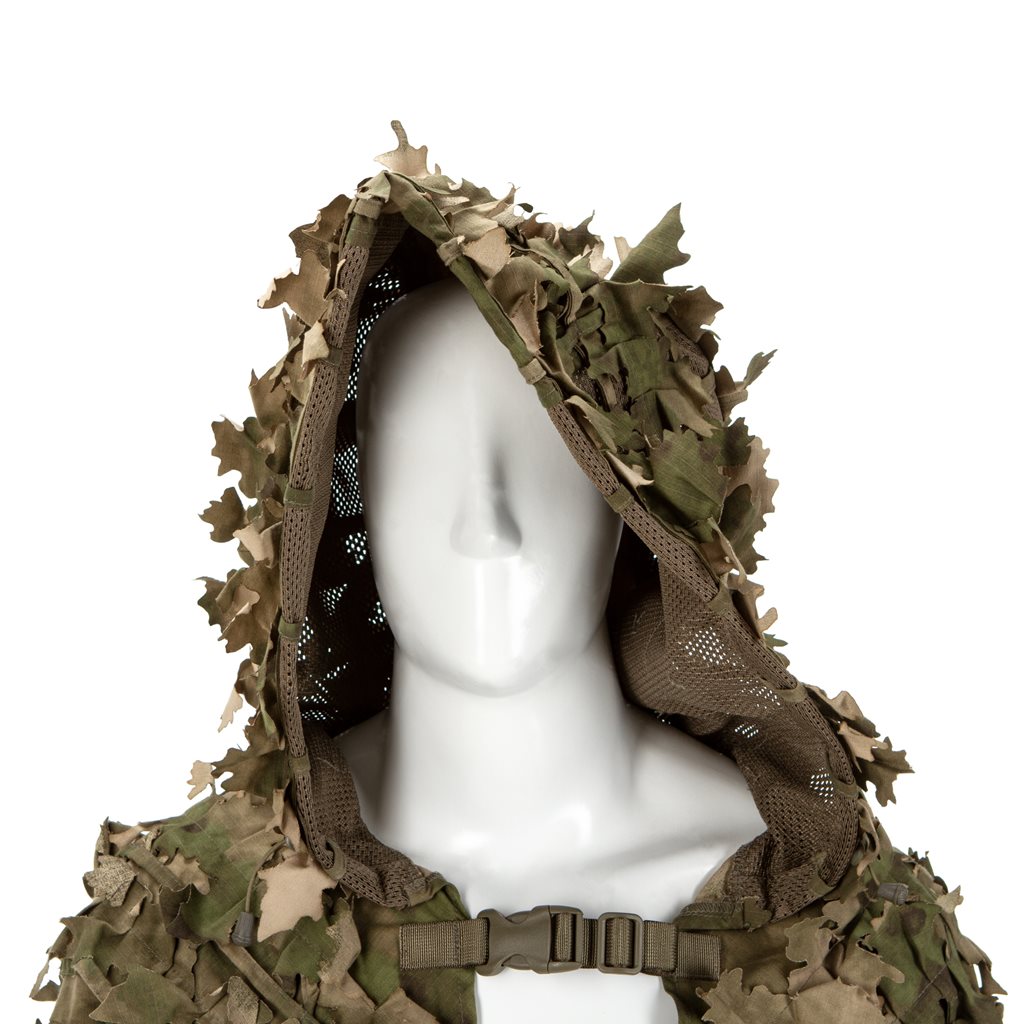 Traje de camuflaje GHILLIE BASE LEAF de Invader Gear - minimalista y ligero