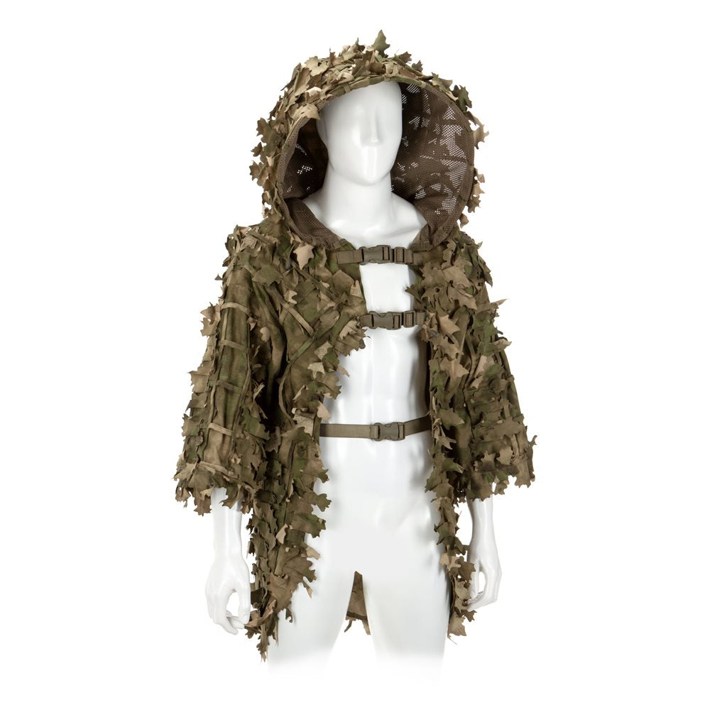Traje de camuflaje GHILLIE BASE LEAF de Invader Gear - minimalista y ligero
