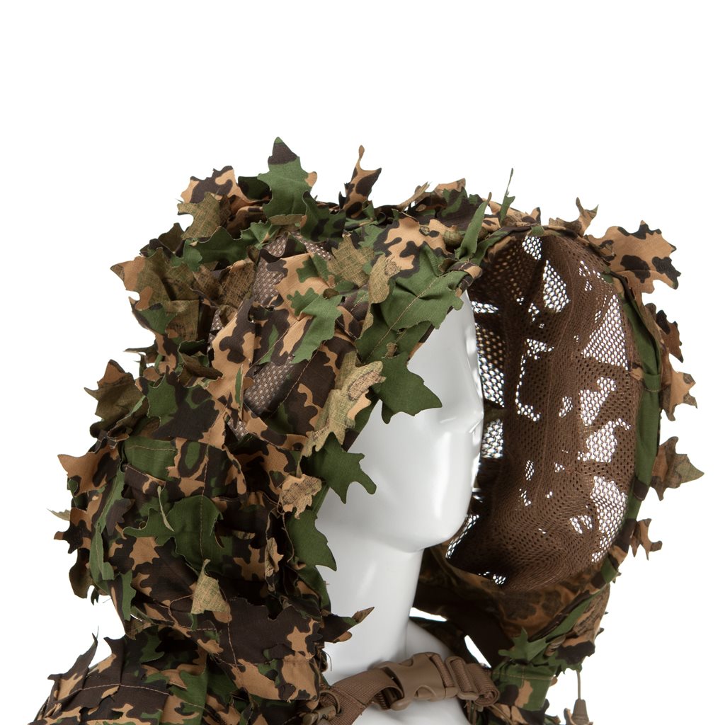 Traje de camuflaje GHILLIE BASE LEAF de Invader Gear - minimalista y ligero
