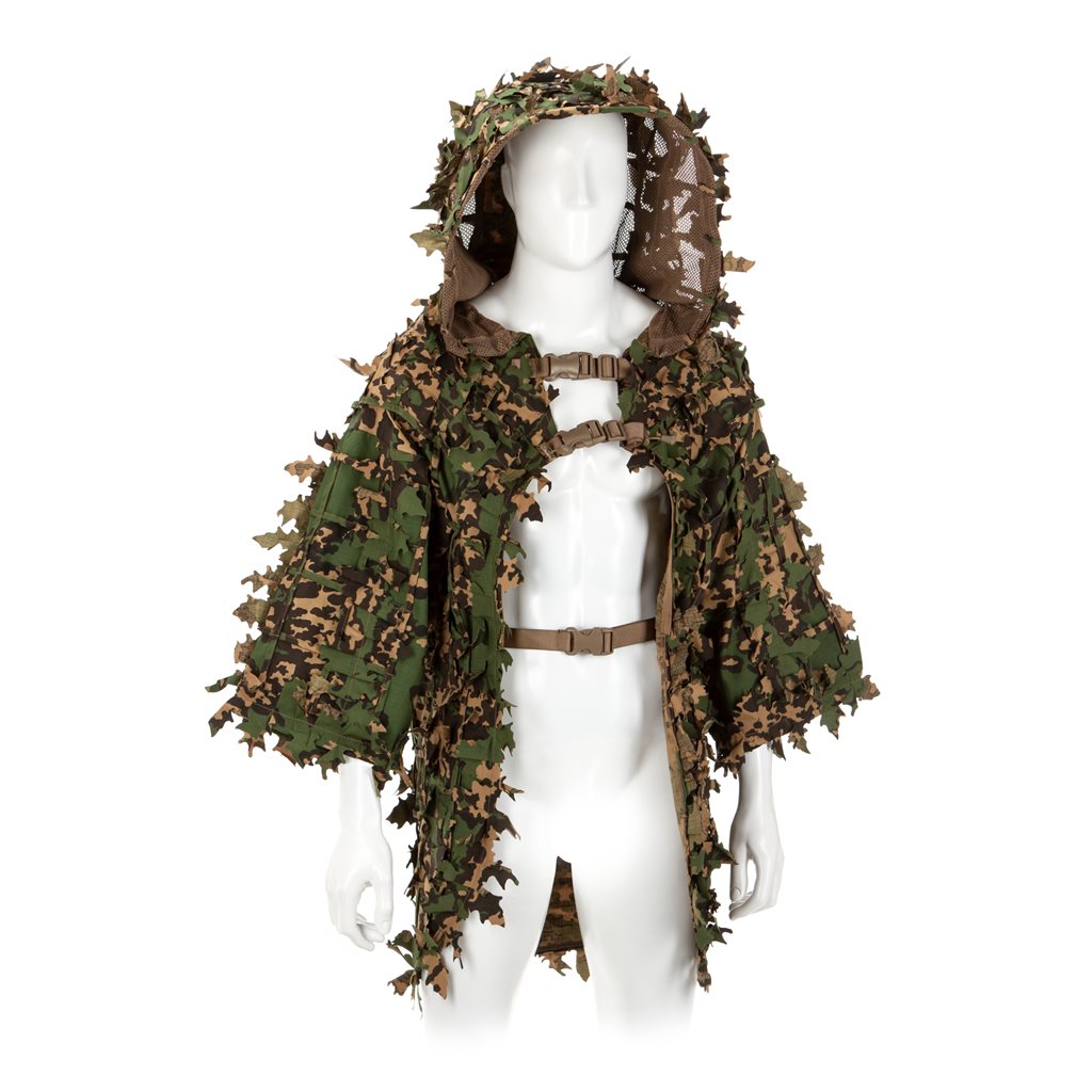 Traje de camuflaje GHILLIE BASE LEAF de Invader Gear - minimalista y ligero
