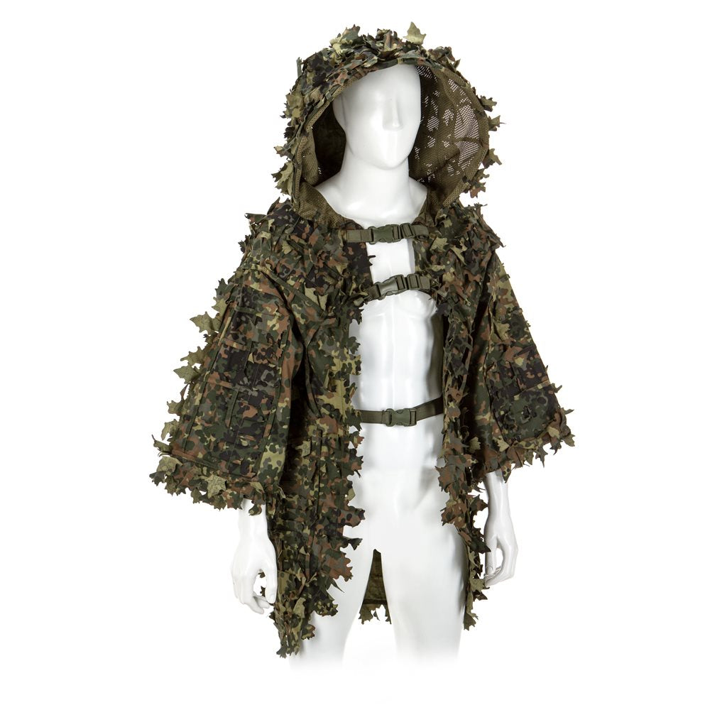 Traje de camuflaje GHILLIE BASE LEAF de Invader Gear - minimalista y ligero