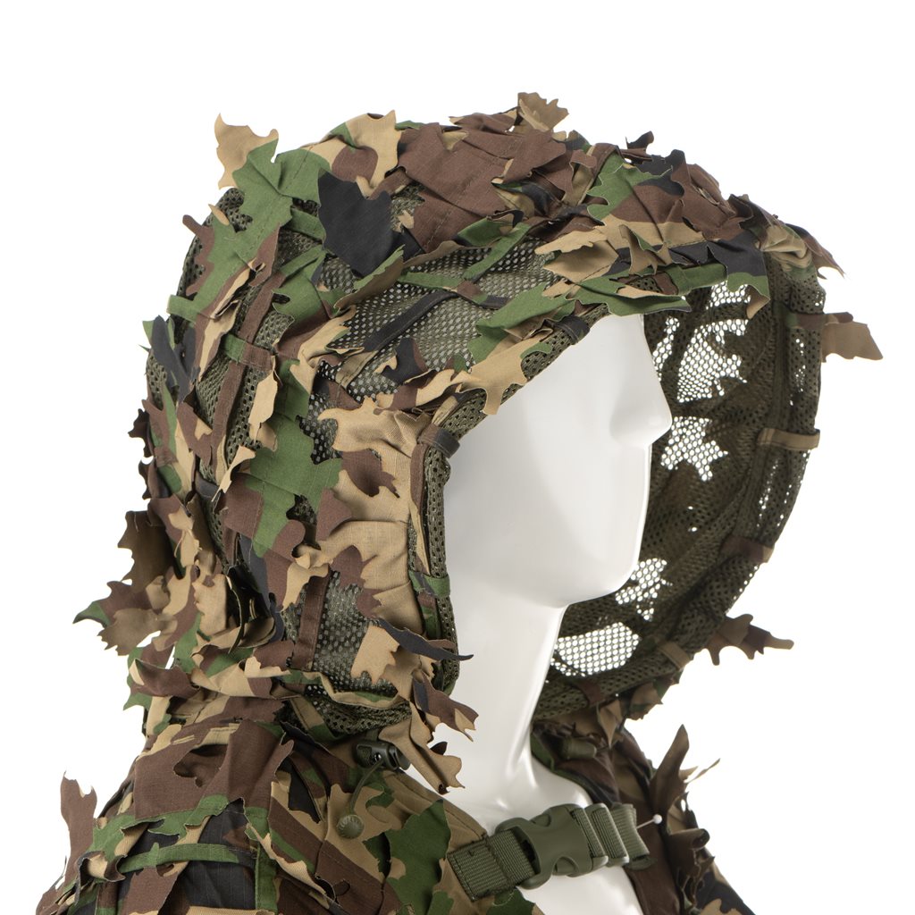 Traje de camuflaje GHILLIE BASE LEAF de Invader Gear - minimalista y ligero