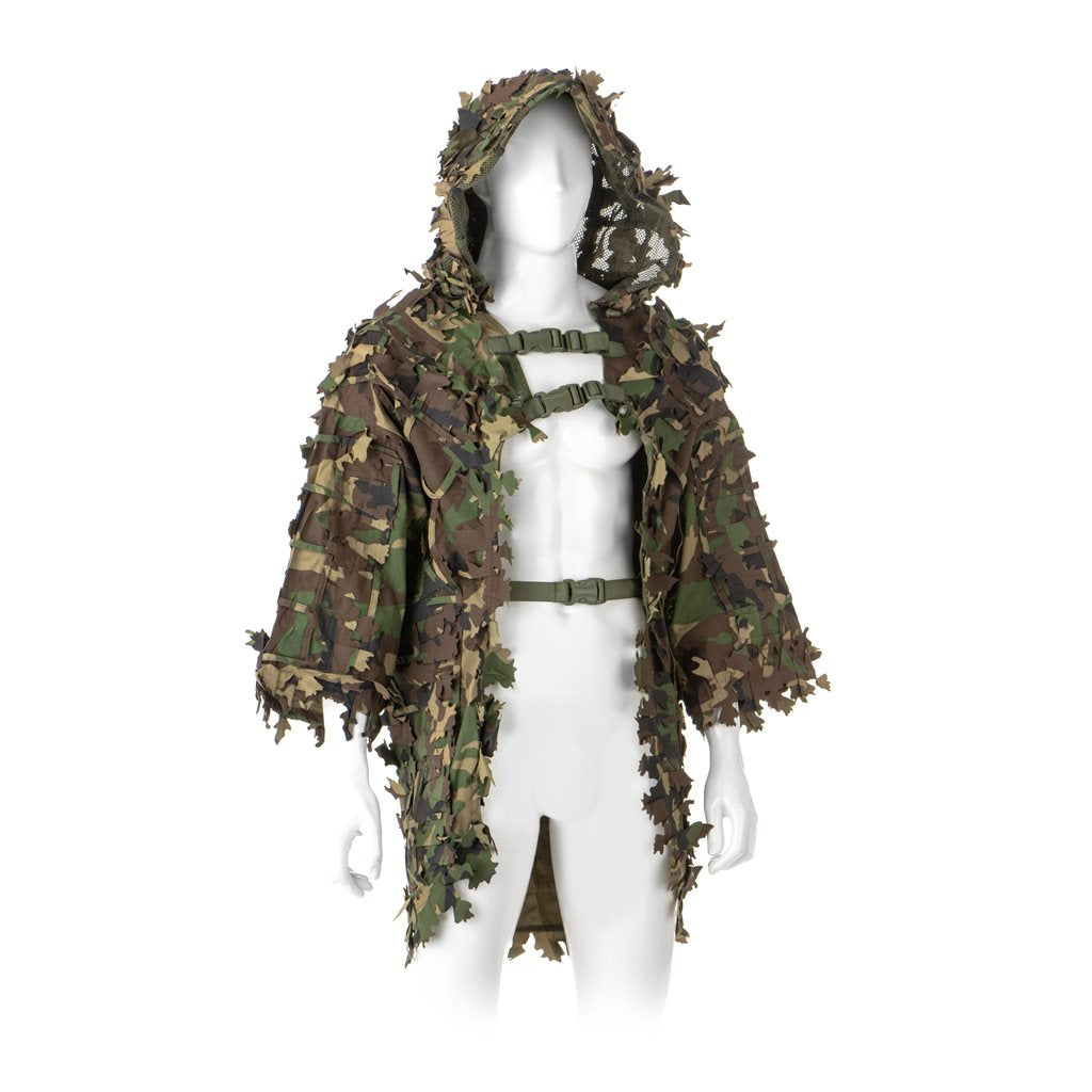 Traje de camuflaje GHILLIE BASE LEAF de Invader Gear - minimalista y ligero