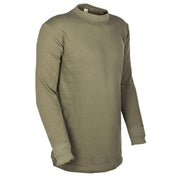 Camiseta térmica BW Plüsch invierno verde, forro tipo plush
