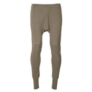 Pantalón térmico BW PLUSCH de invierno, color verde, prenda usada del Bundeswehr