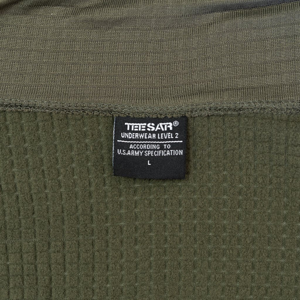 Conjunto térmico ECWCS Level 2 Gen.III verde — camiseta y pantalón térmico