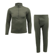 Conjunto térmico ECWCS Level 2 Gen.III verde — camiseta y pantalón térmico