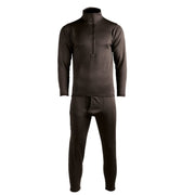 Conjunto térmico ECWCS Level 2 Gen. III negro — prenda que retiene calor y evacua la humedad