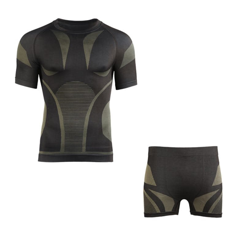 Conjunto funcional PERFORMANCE negro, camiseta y boxers