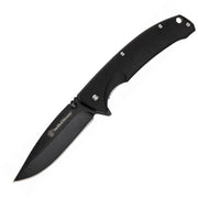 Cuchillo plegable VELOCITE negro, hoja clip point 8Cr13Mov, filo liso y bloqueo Linerlock