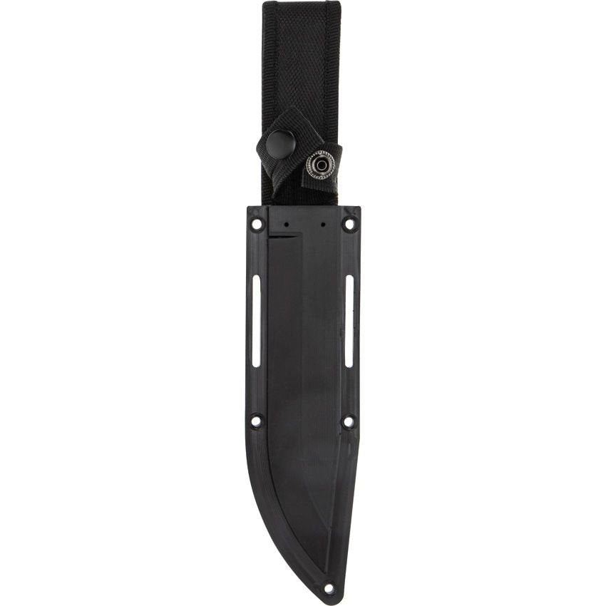 Cuchillo M&P Ultimate Survival 1122584 negro, hoja fija clip point, acero 8Cr13MoV, full-tang