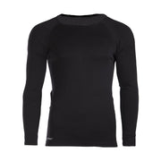 Camiseta técnica negra de manga larga, secado rápido 92% nylon 8% elastano