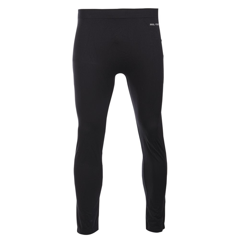 Calzas térmicas negras SPORTS, 92% nylon 8% spandex, tejido elástico y de secado rápido